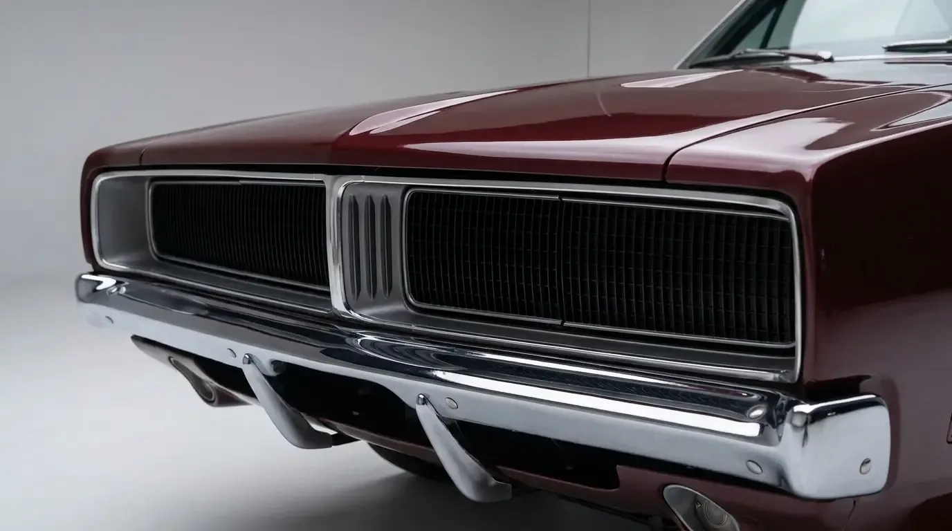 1966 Dodge Charger split grille with hidden headlights closed