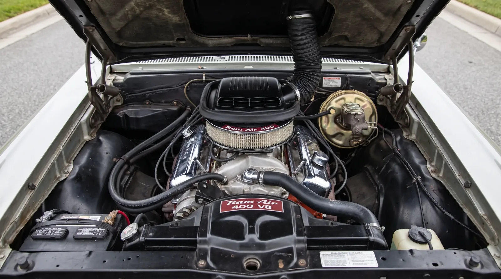 1967 GTO Ram Air 400 air cleaner and ductwork