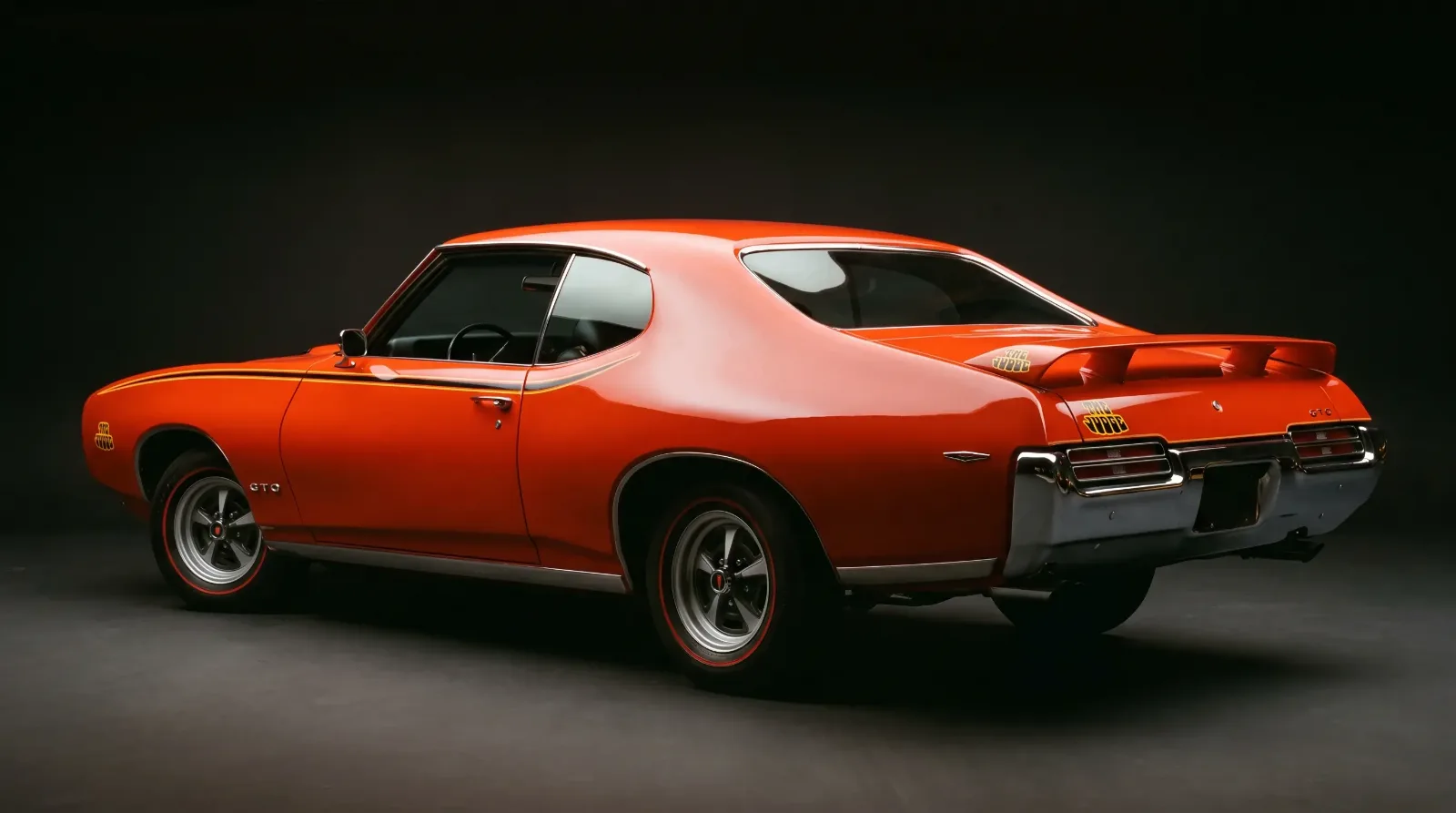 1969 GTO Judge Carousel Red rear decals