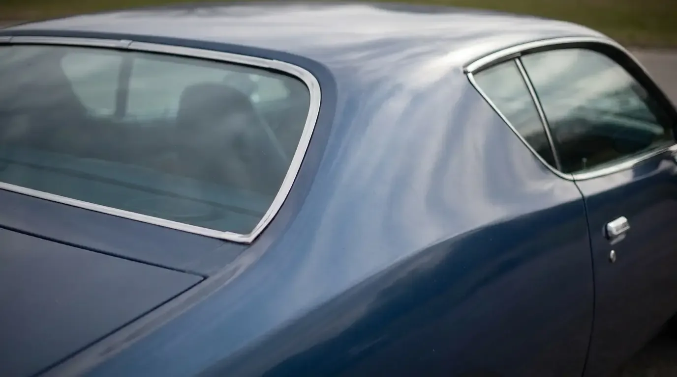 1971 Dodge Charger tunneled semi-fastback rear window and roofline