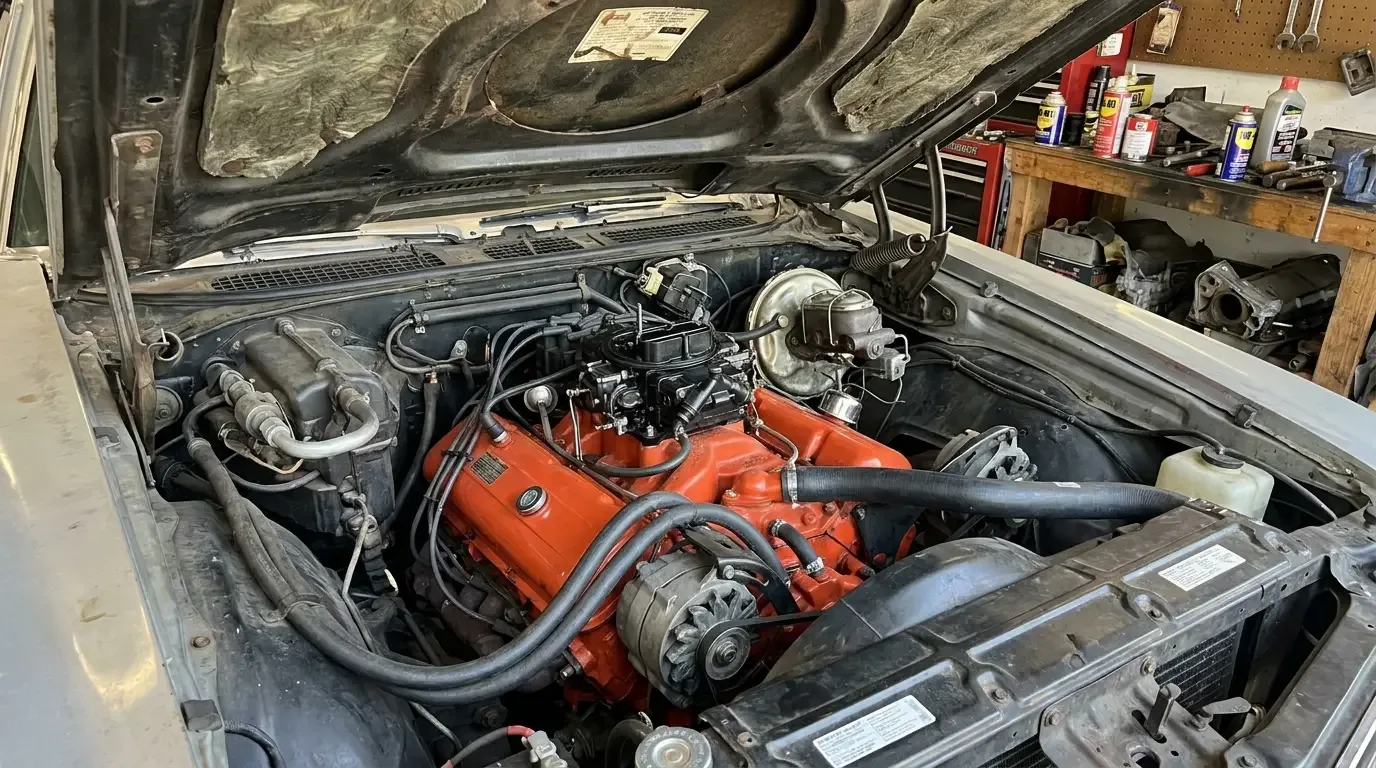 1972 Chevrolet Chevelle SS454 LS5 454 engine bay