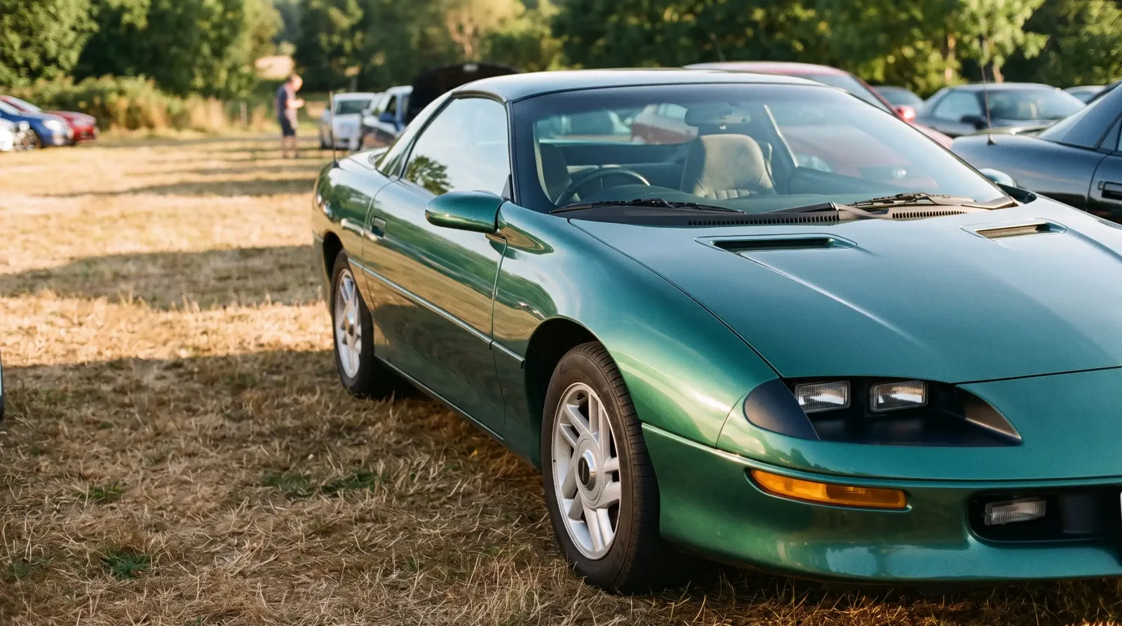 1996 Chevrolet Camaro V6 coupe, parked at a Camaro meet