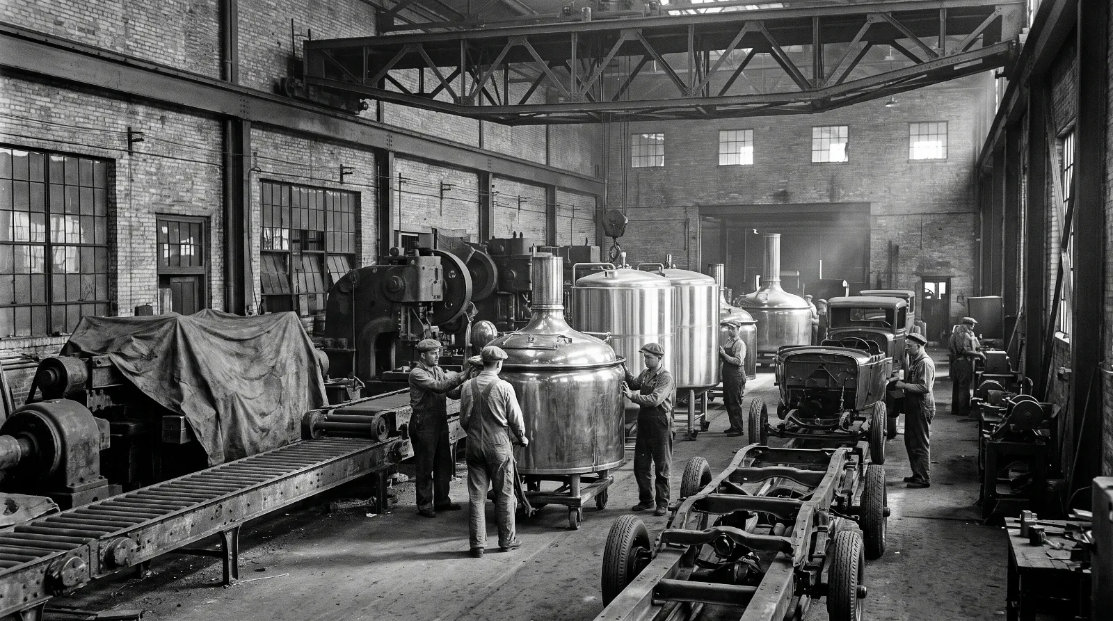 Cleveland factory - converting car plant to brewery