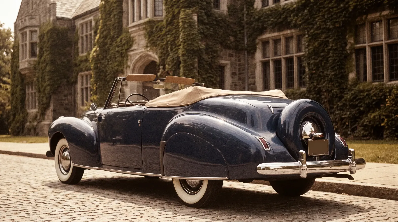 1940 Lincoln Continental with rear-mounted spare