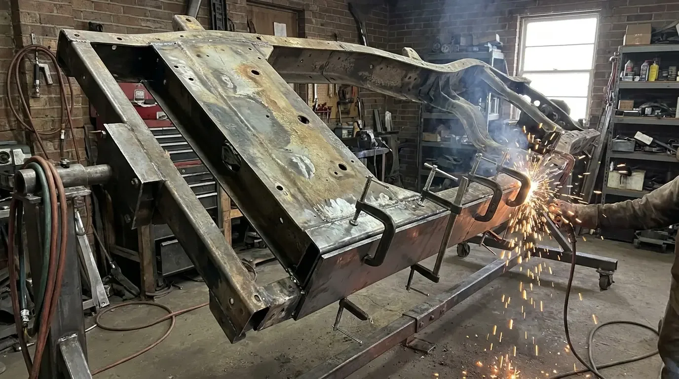 Boxing a C10 Frame for Increased Rigidity