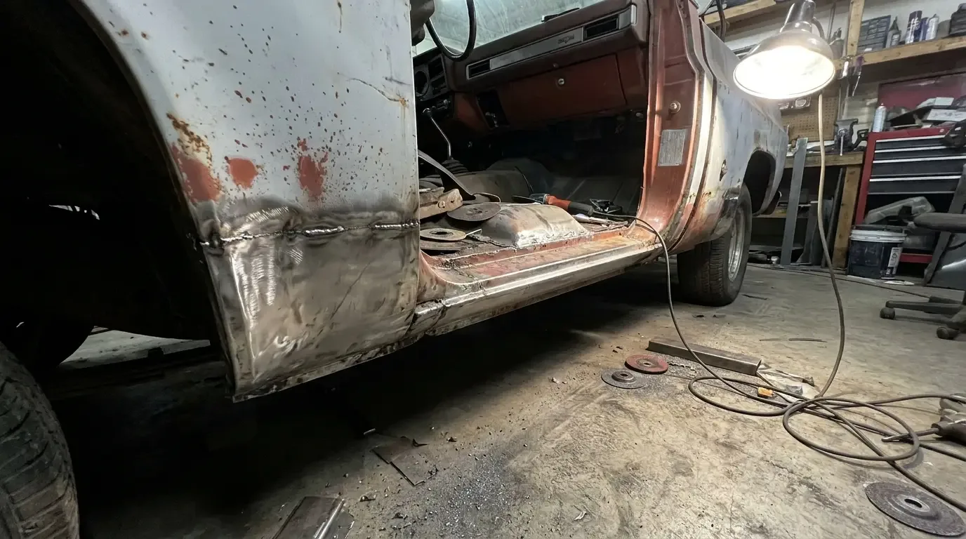 Replacing C10 Cab Corners and Rocker Panels
