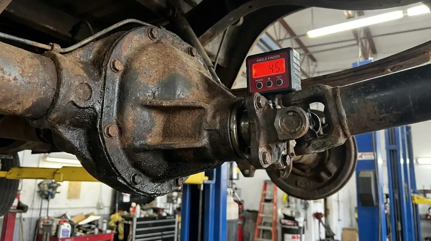 Calculating Driveshaft Angle After an Engine Swap