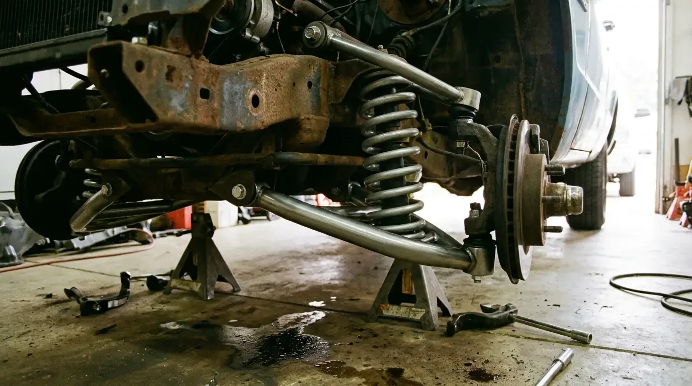 Installing Front Tubular Control Arms on a C10