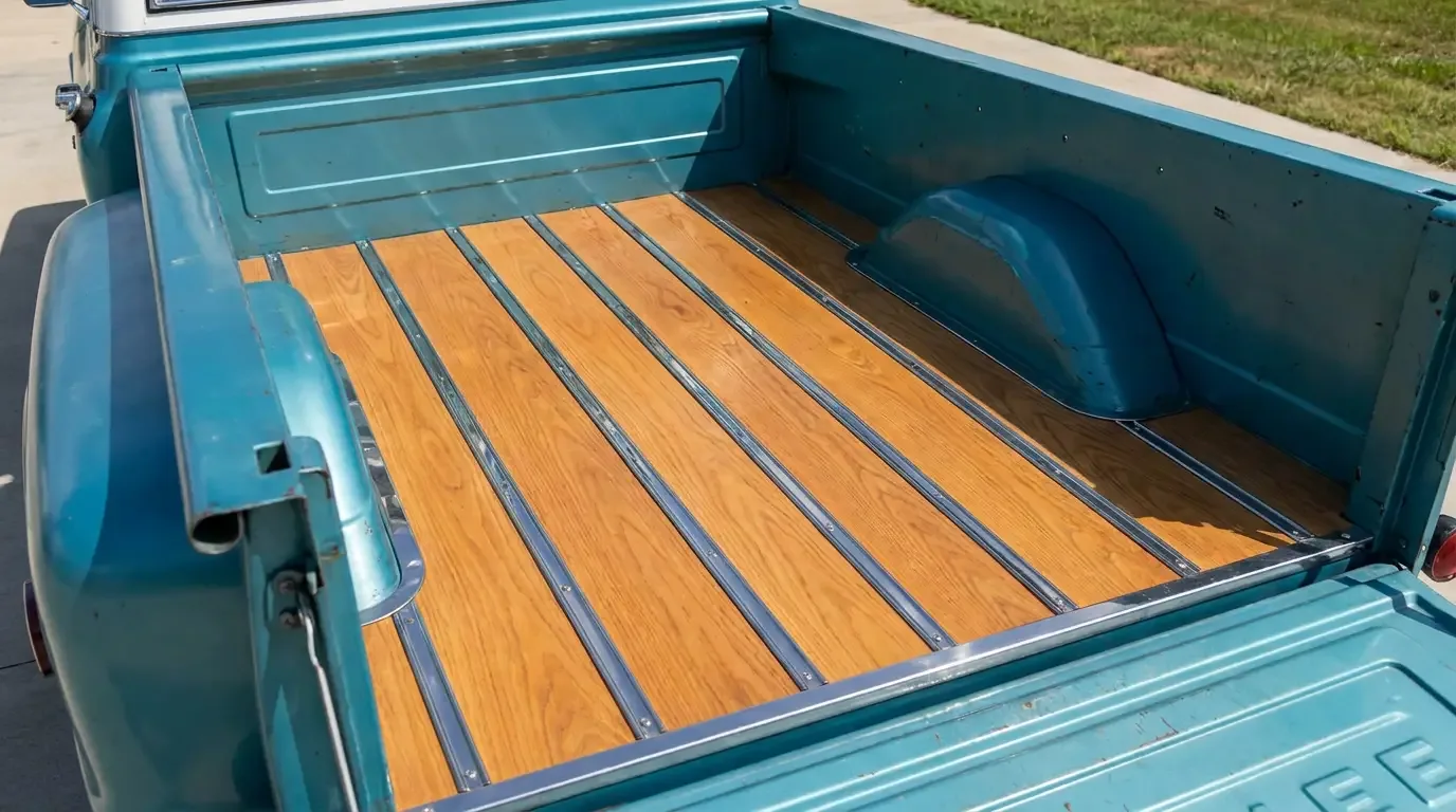 1969 Chevrolet C10 Stepside bed -- new oak wood strips