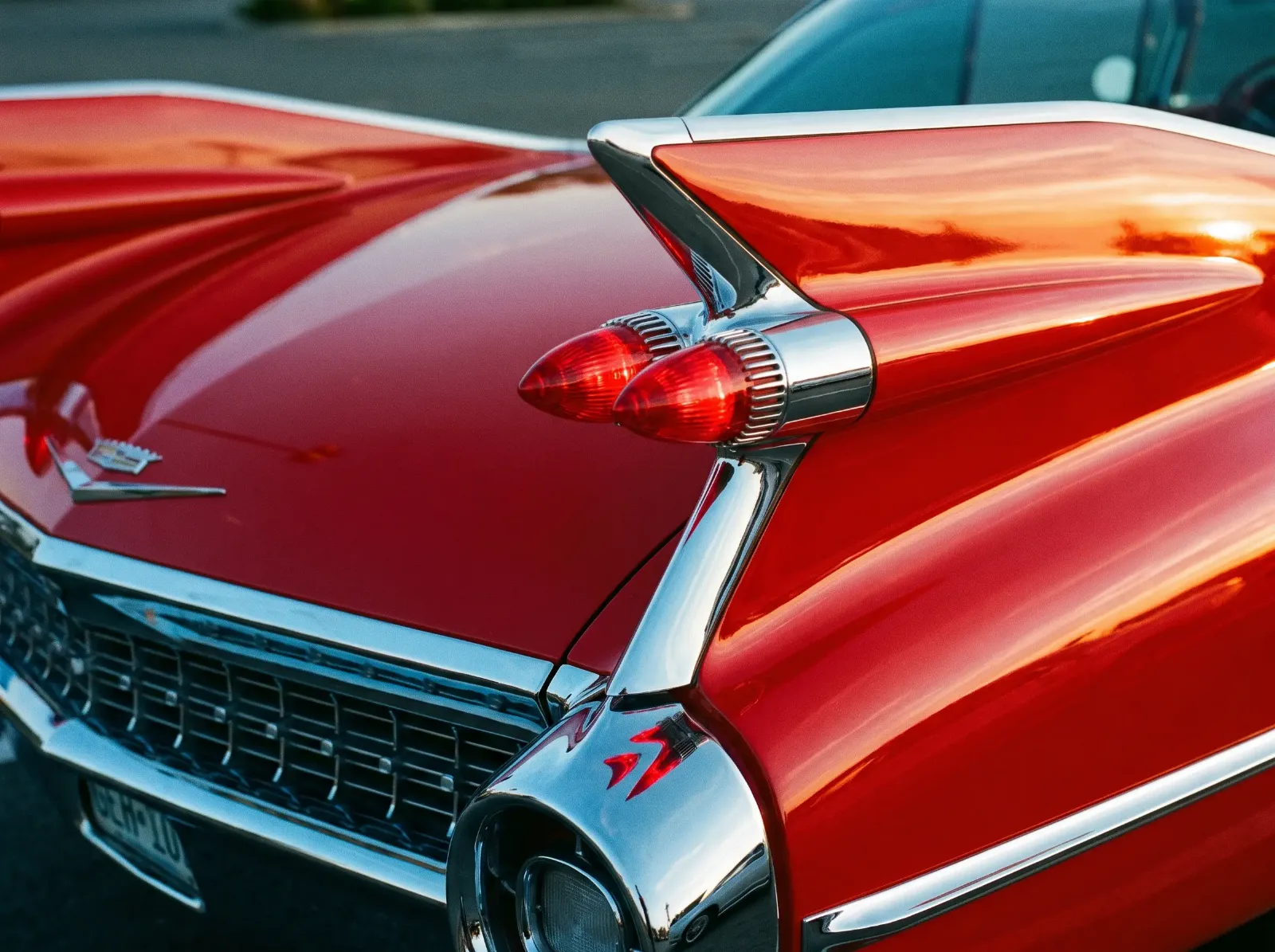 1959 Cadillac towering tail fins with bullet taillights