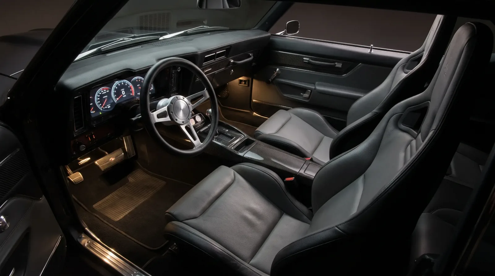 Pro-touring Camaro custom interior