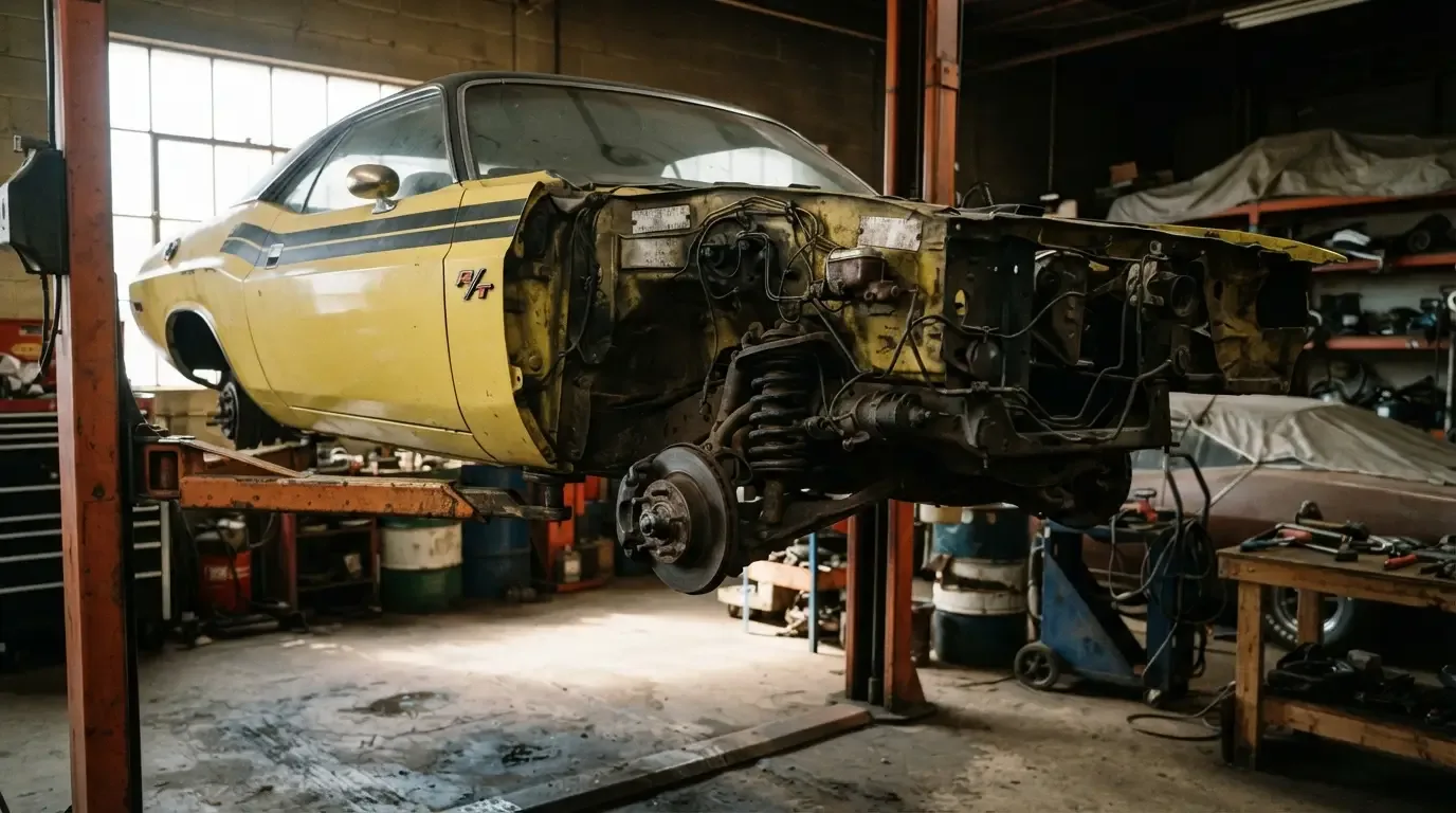 1970 Dodge Challenger R/T fender tag inspection for authentication
