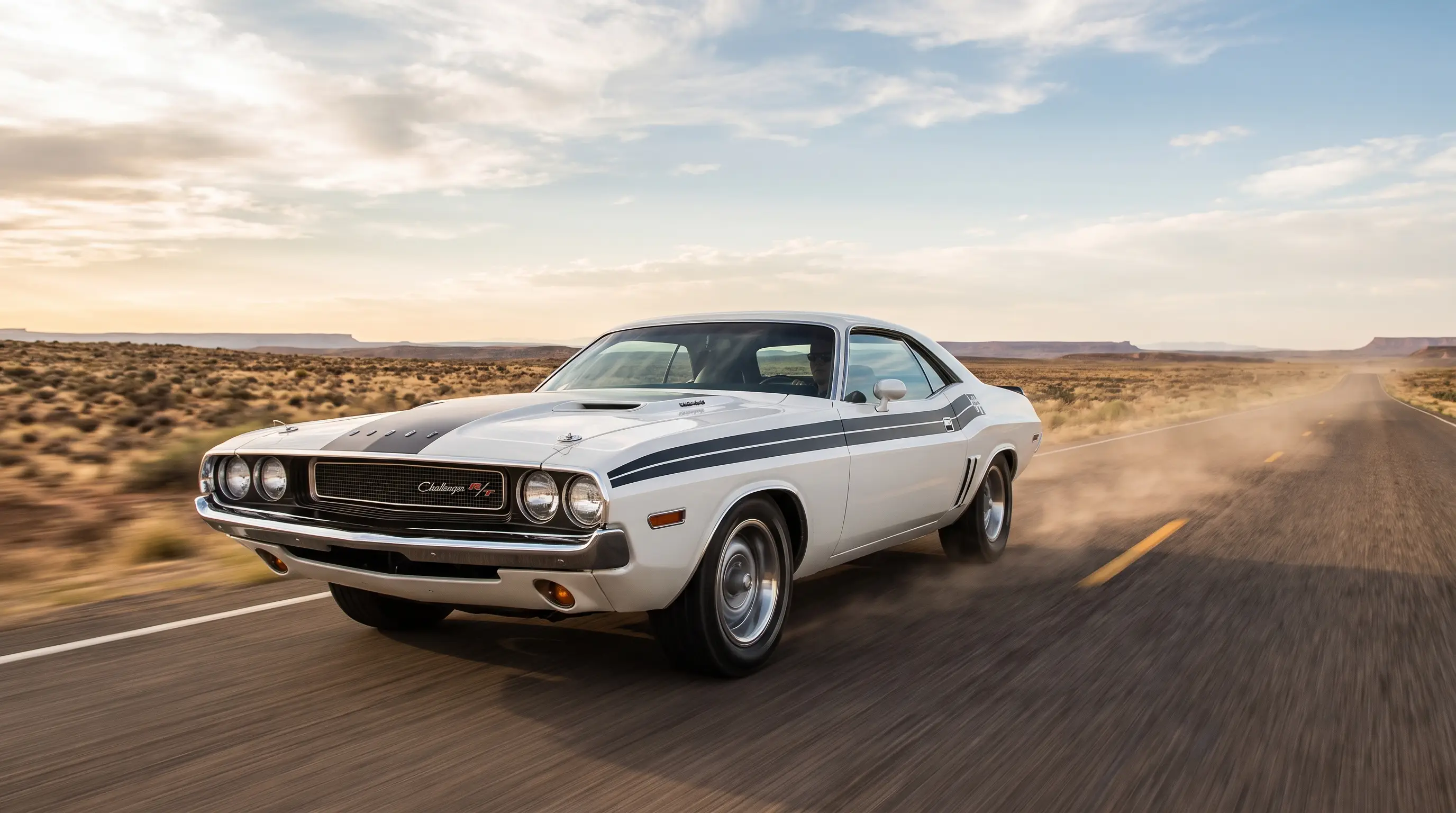 The White 1970 Challenger of Vanishing Point