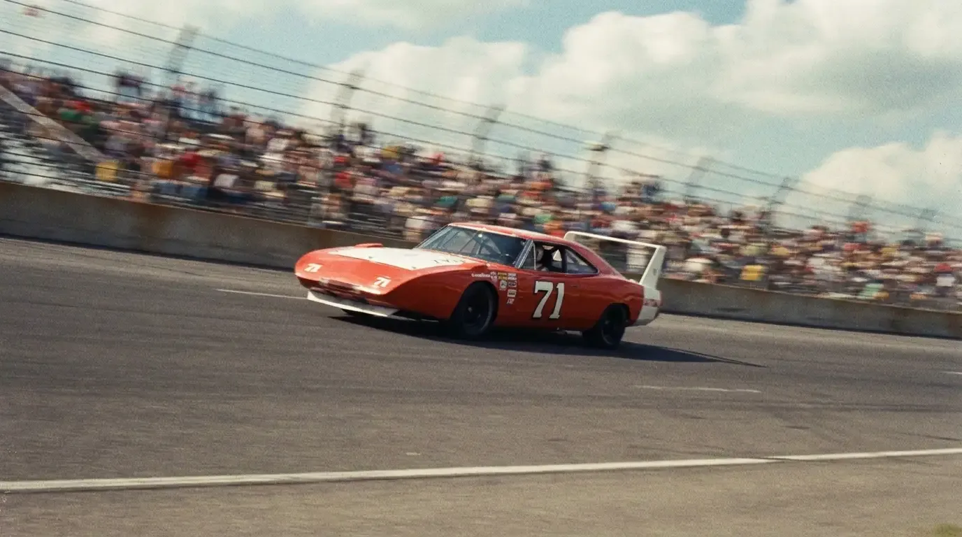 1969 Dodge Charger Daytona - KandK No. 71 racing on a superspeedway