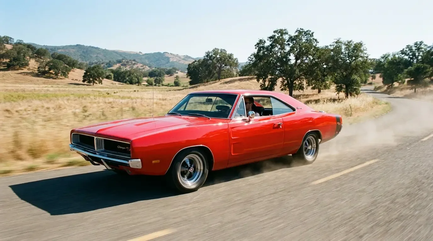 1969 Dodge Charger R/T 440 Magnum on an open road