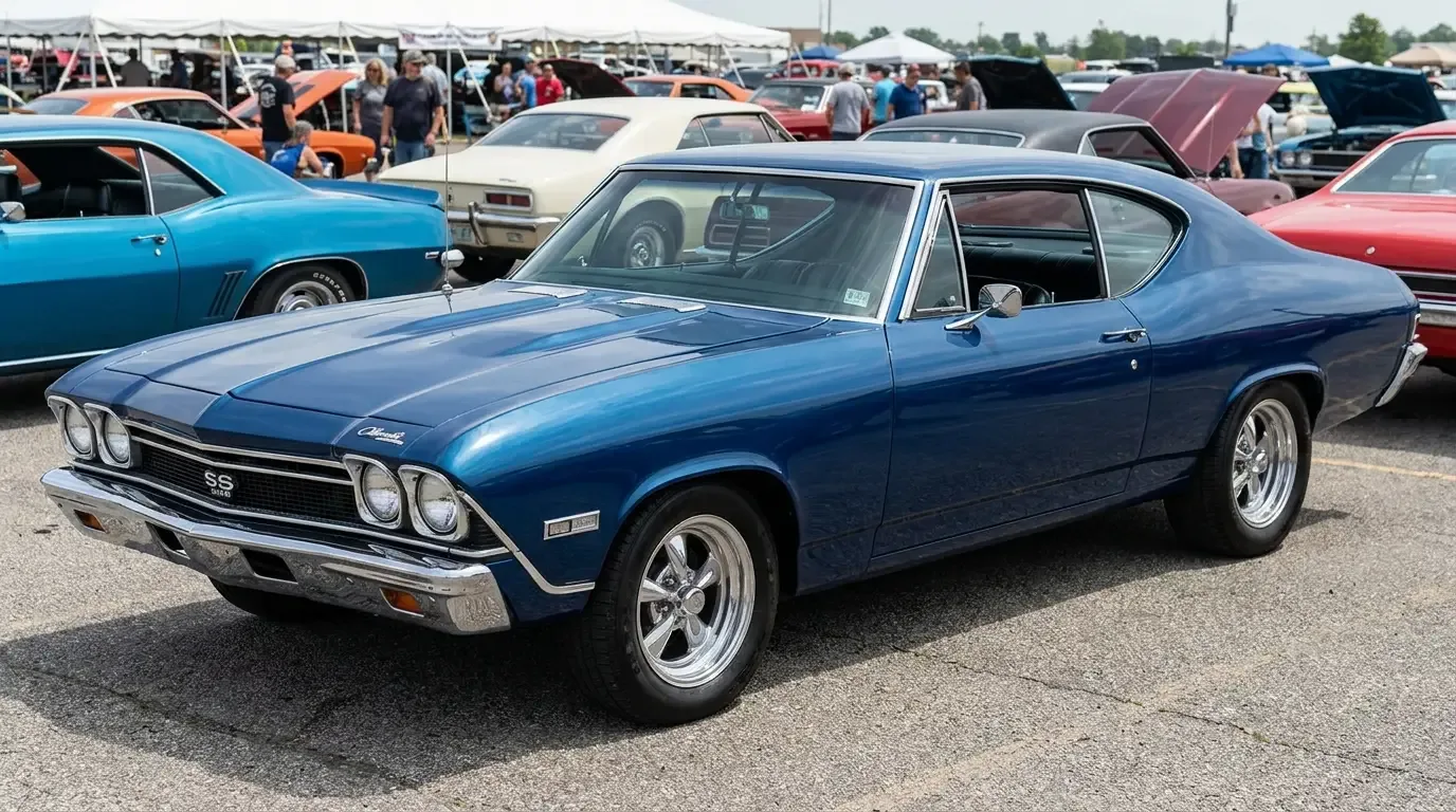 1968 Chevrolet Chevelle SS396 — Coke bottle body at a car show