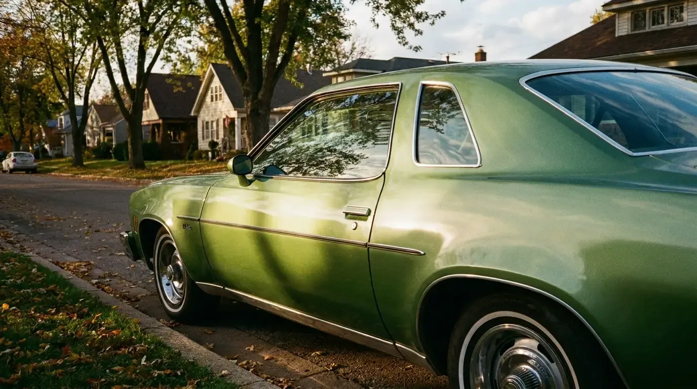 1973 Chevrolet Chevelle Malibu Colonnade coupe β fixed B-pillar street parked