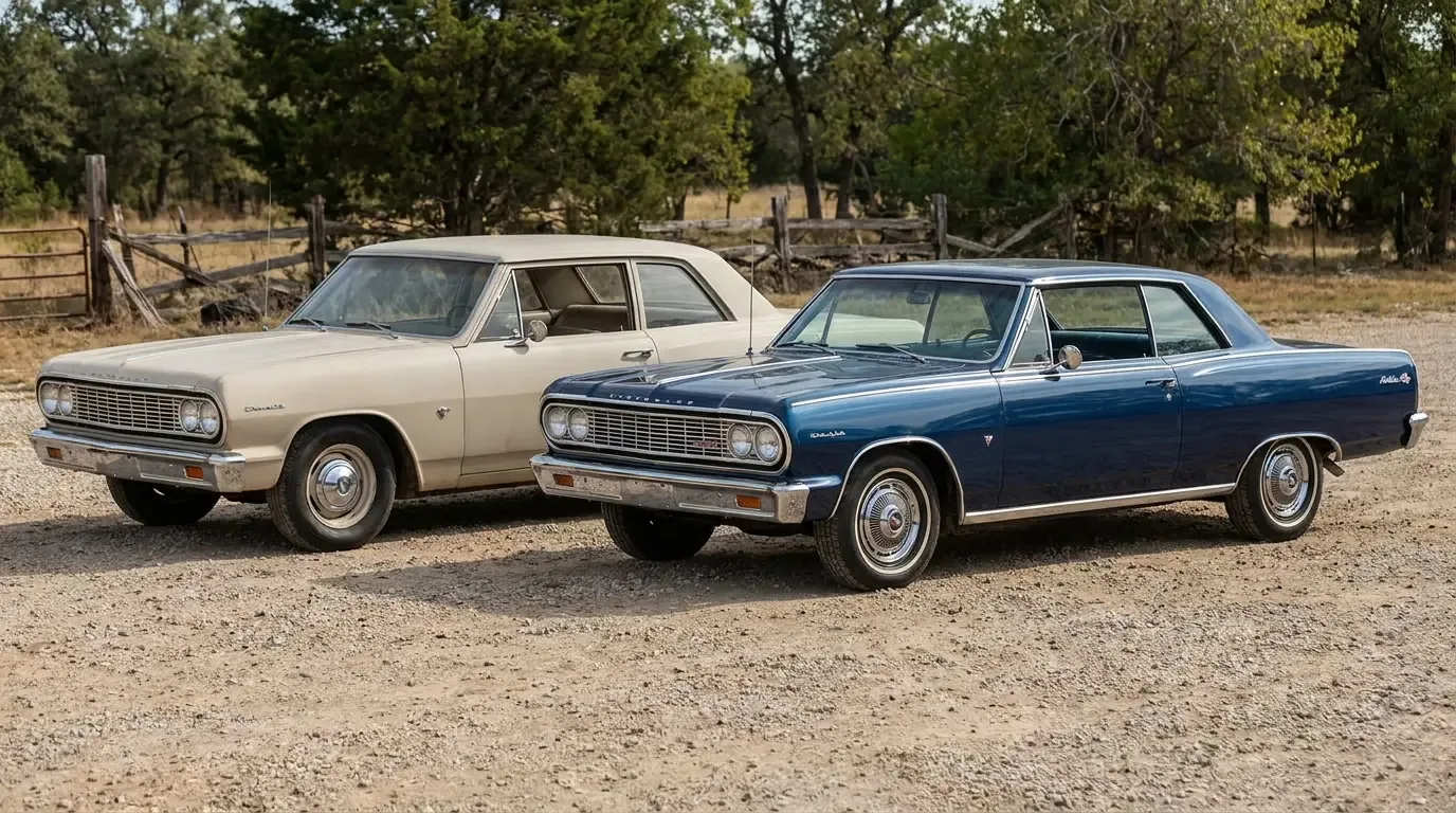 1964 Chevelle 300 and Malibu — trim level comparison