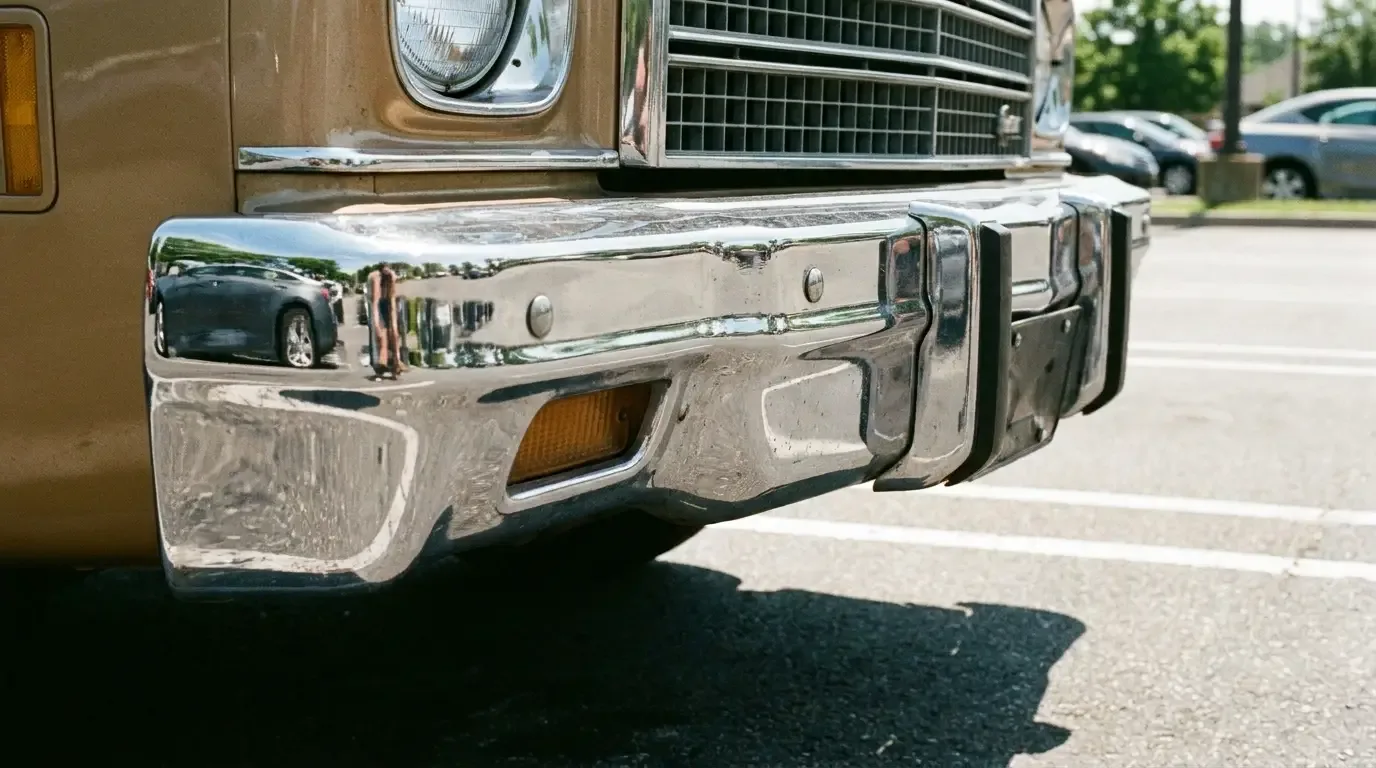 1974 Chevrolet Chevelle Malibu — 5 mph impact bumper close-up