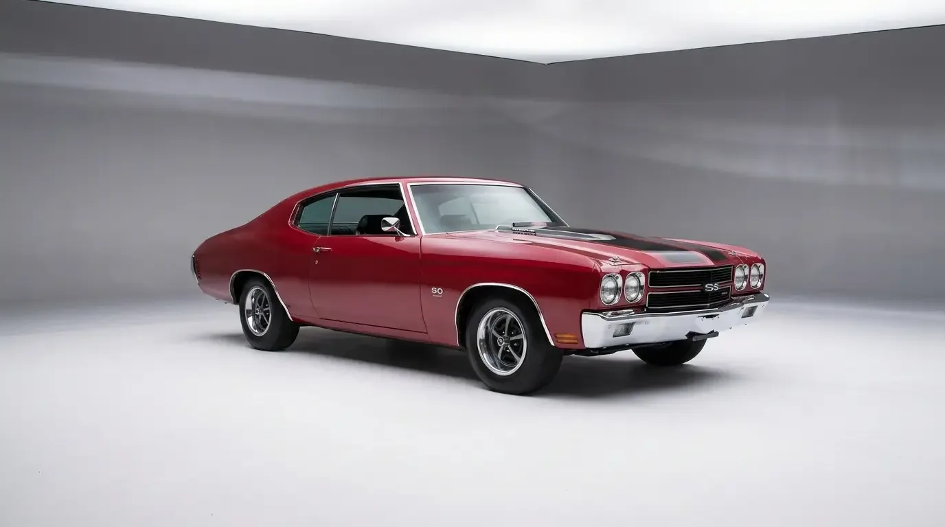 1970 Chevrolet Chevelle hardtop — studio three-quarter view