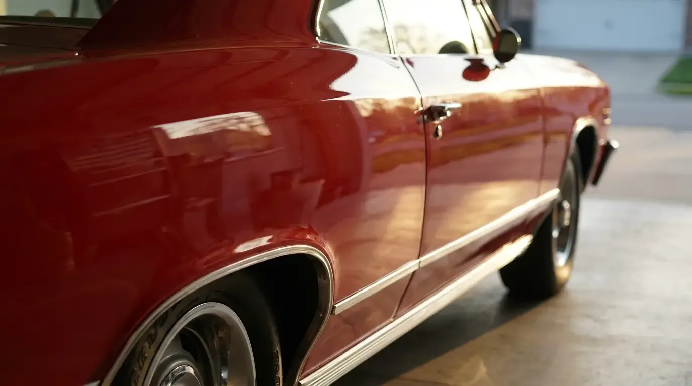 Chevrolet Chevelle rear quarter panel — coke-bottle character line detail
