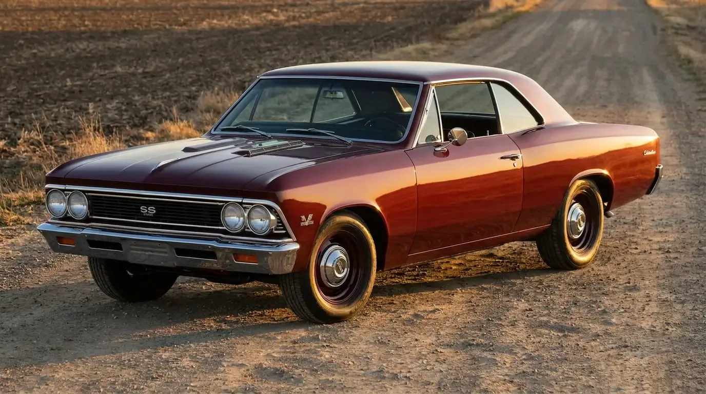 1966 Chevrolet Chevelle SS — coke-bottle waistline side profile