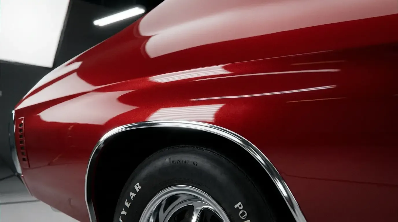 1970 Chevrolet Chevelle SS - rear quarter panel coke-bottle flare