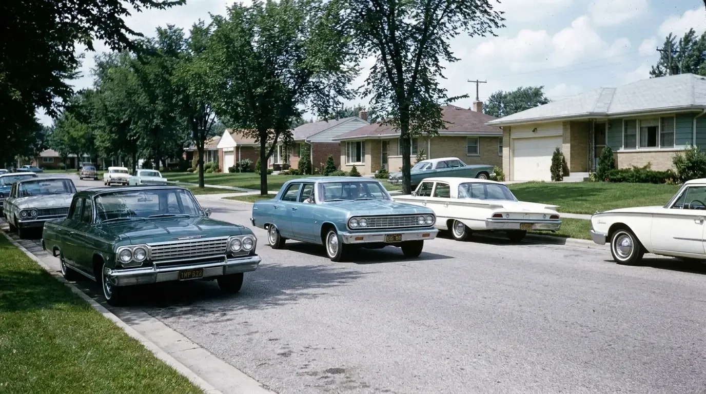 1964 Chevelle Malibu — suburban street mid-size proportions