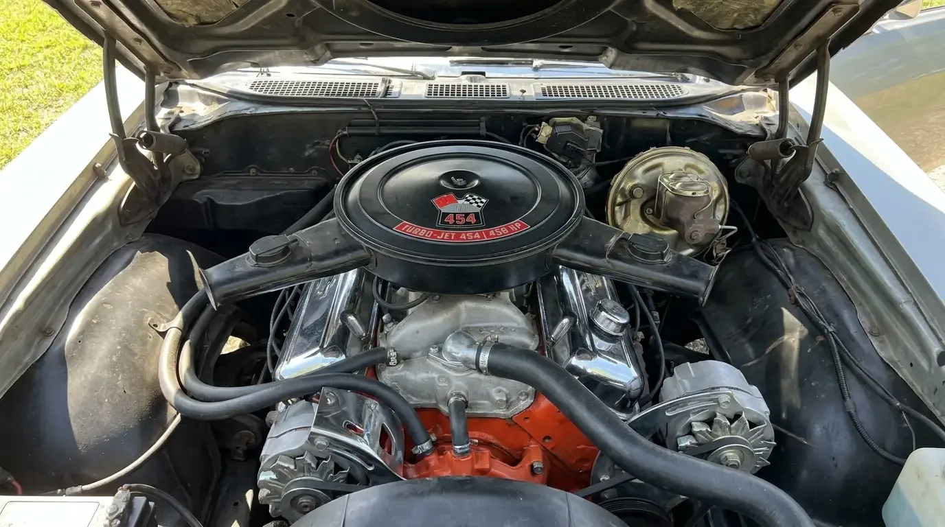 1970 Chevrolet Chevelle SS454 LS6 - big-block engine bay detail