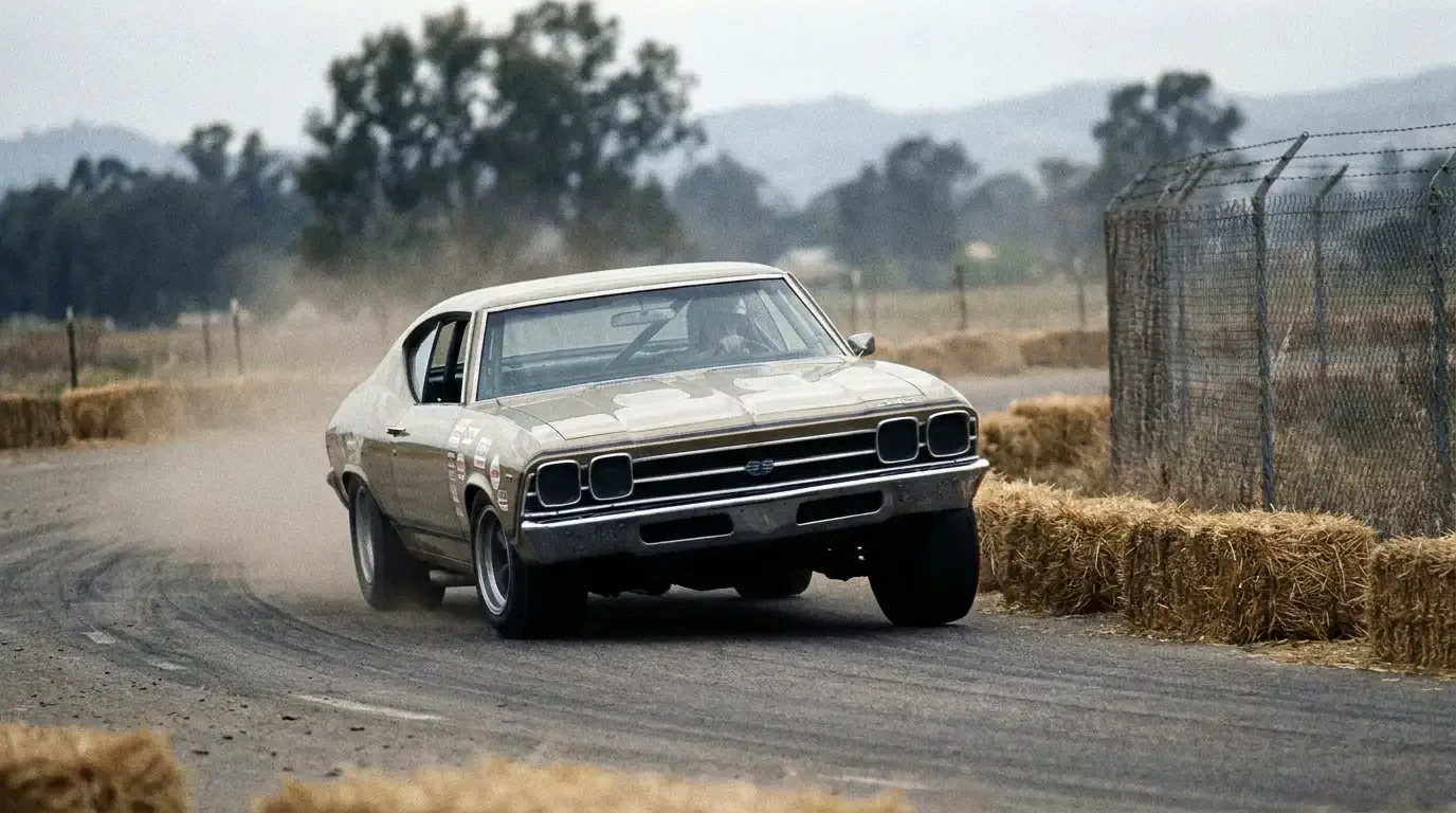 1968 Chevrolet Chevelle Malibu SS — cornering hard road course