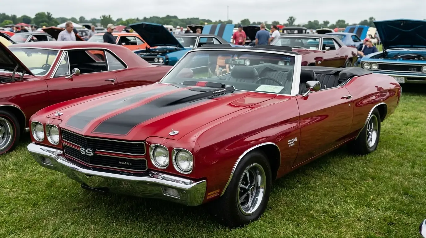 1970 Chevrolet Chevelle SS454 LS6 convertible at a concours show