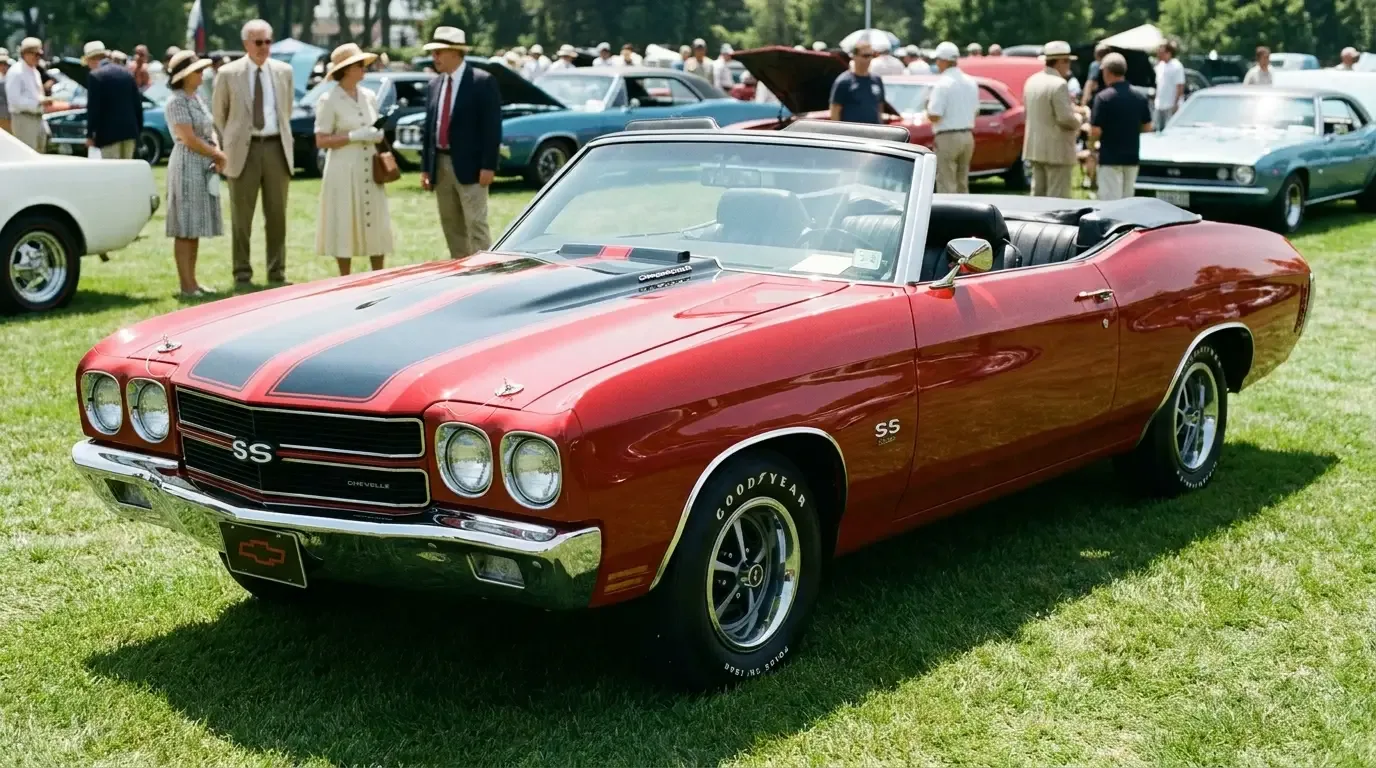 1970 Chevelle SS454 LS6 convertible — concours show field