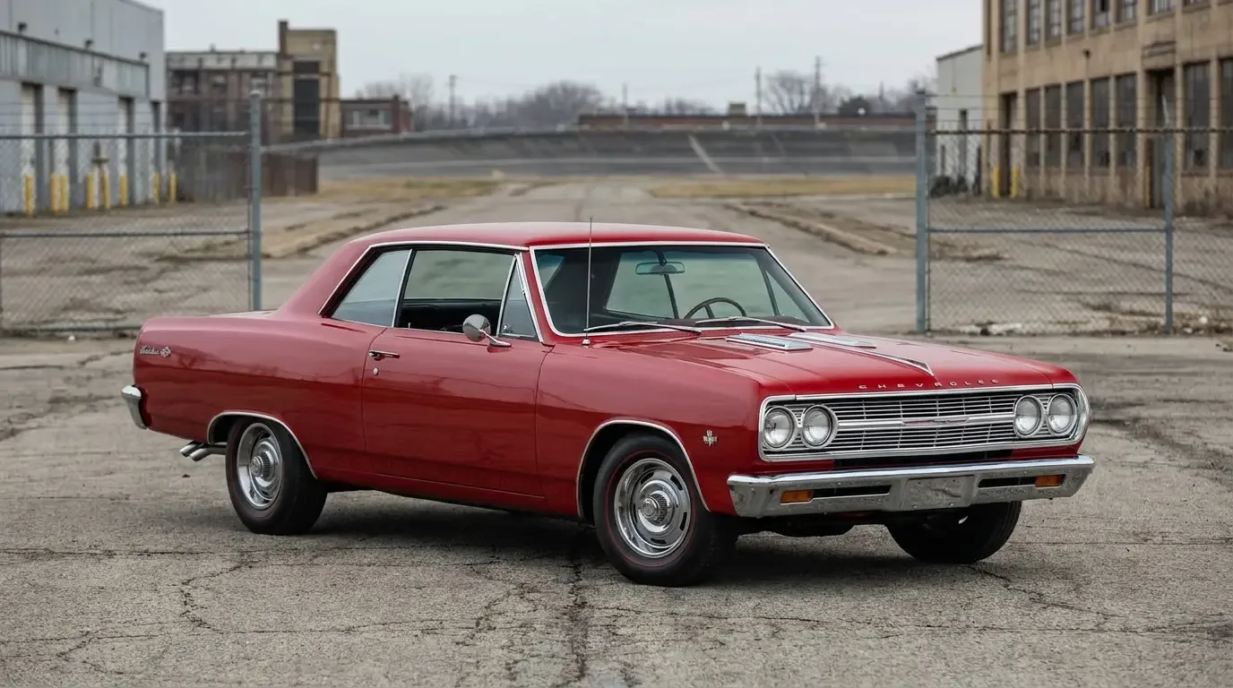 1965 Chevrolet Chevelle Malibu SS Z16 hardtop coupe on proving grounds