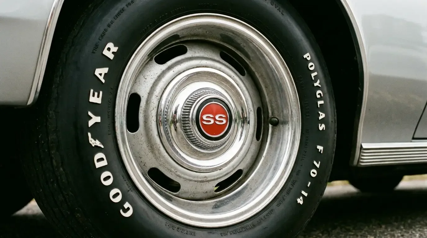 1966 Chevrolet Chevelle SS396 — Rally wheel close-up