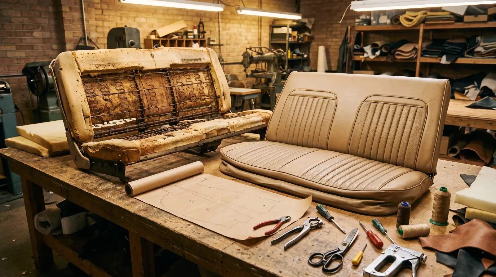 Classic Car Upholstery: Kits vs Custom-Sewn