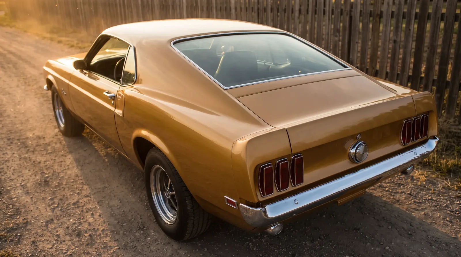 1969 Ford Mustang SportsRoof fastback roofline detail