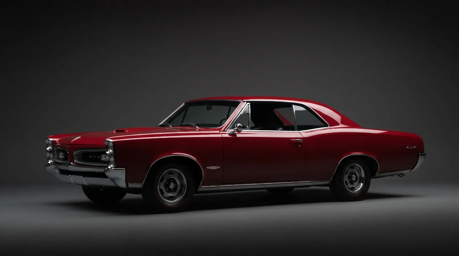 1966 Pontiac GTO Coke-bottle body studio profile