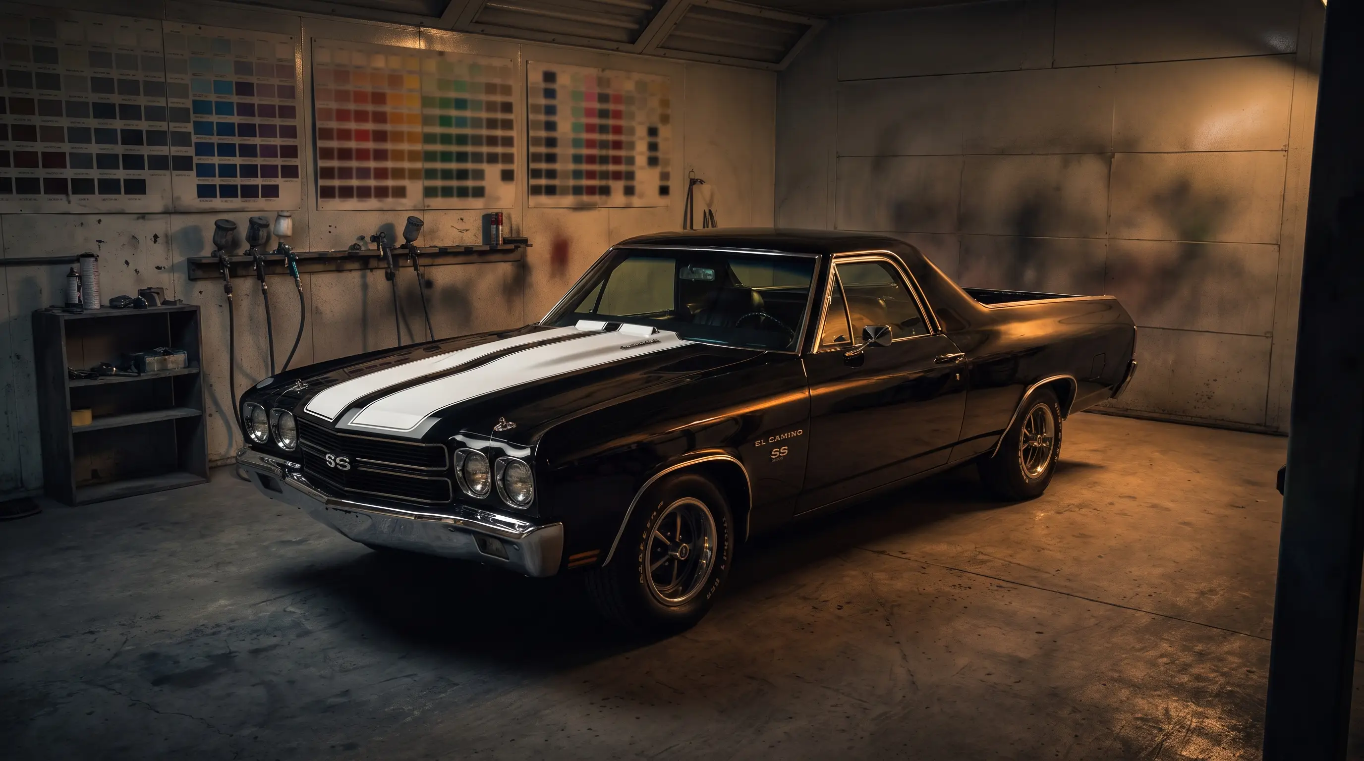 Tuxedo Black to Cranberry Red: The 1970 El Camino Look