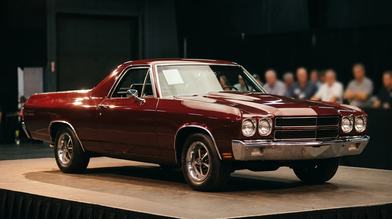 1970 Chevrolet El Camino SS — on the auction stage