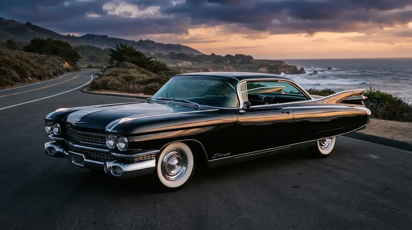 1959 Cadillac Eldorado Seville hardtop coupe, front three-quarter view