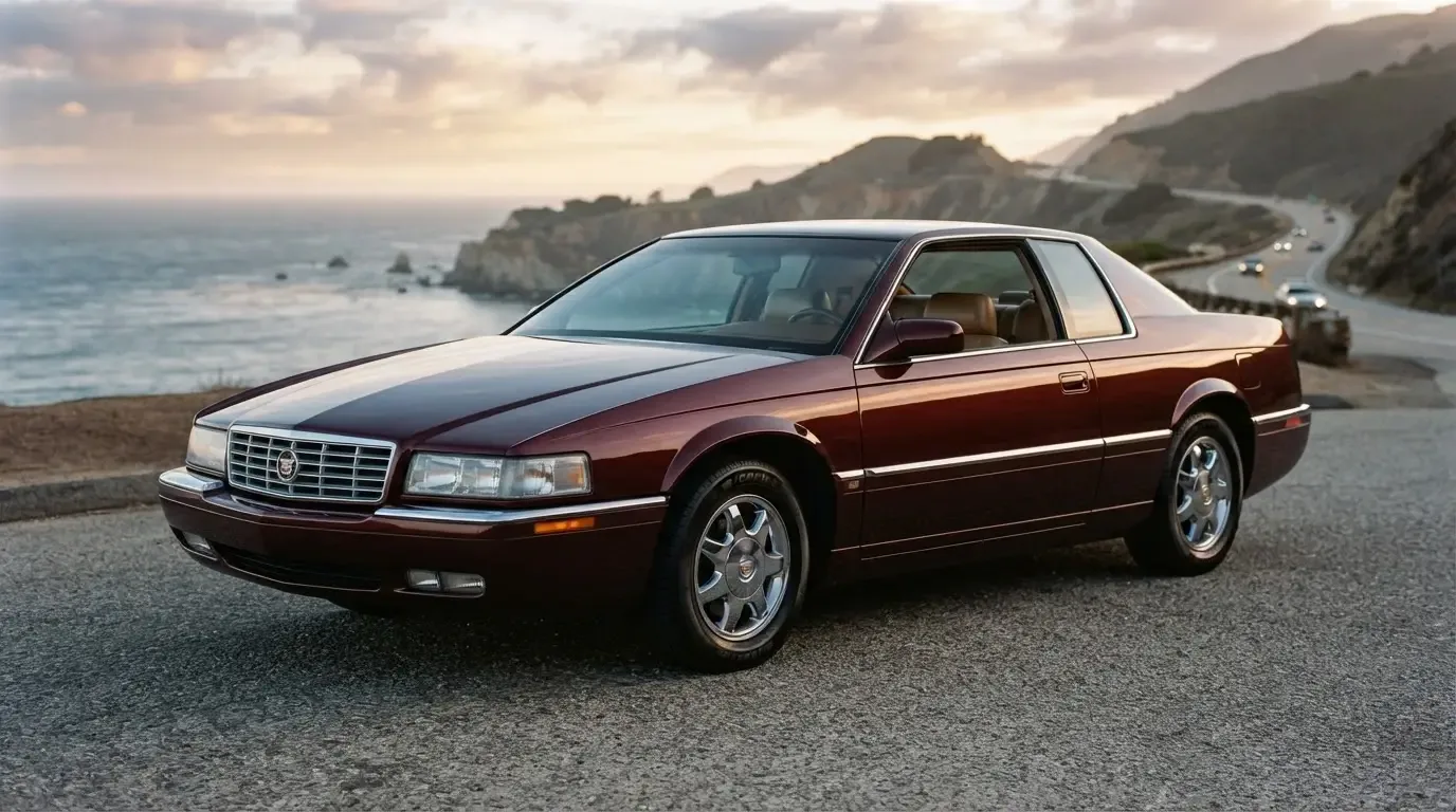 1993 Cadillac Eldorado coupe with restyled 1990s proportions, three-quarter front view