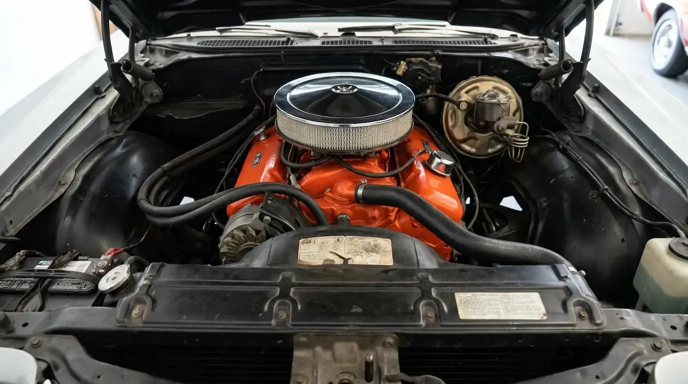 1971 Chevrolet Chevelle SS 454 LS5 engine bay detail
