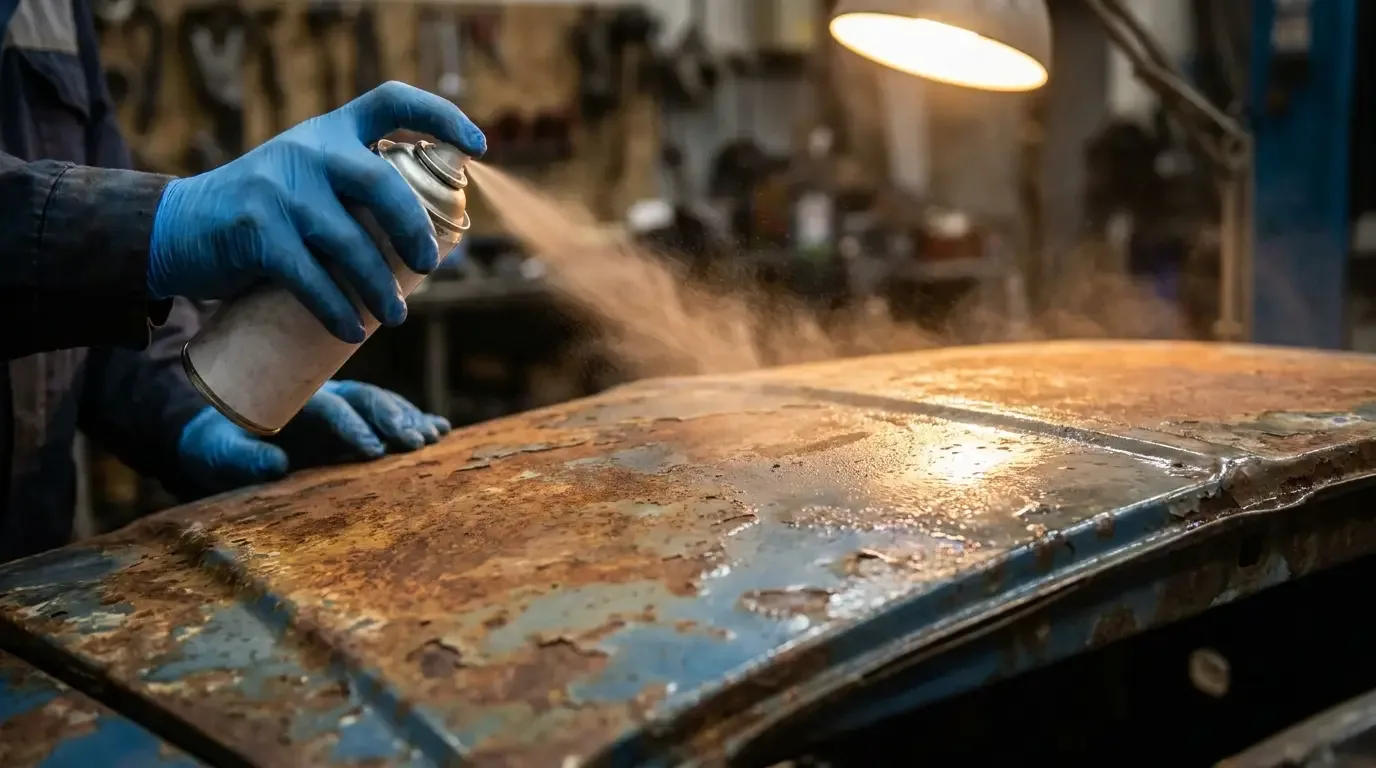Faking Patina and Clear-Coating Rust