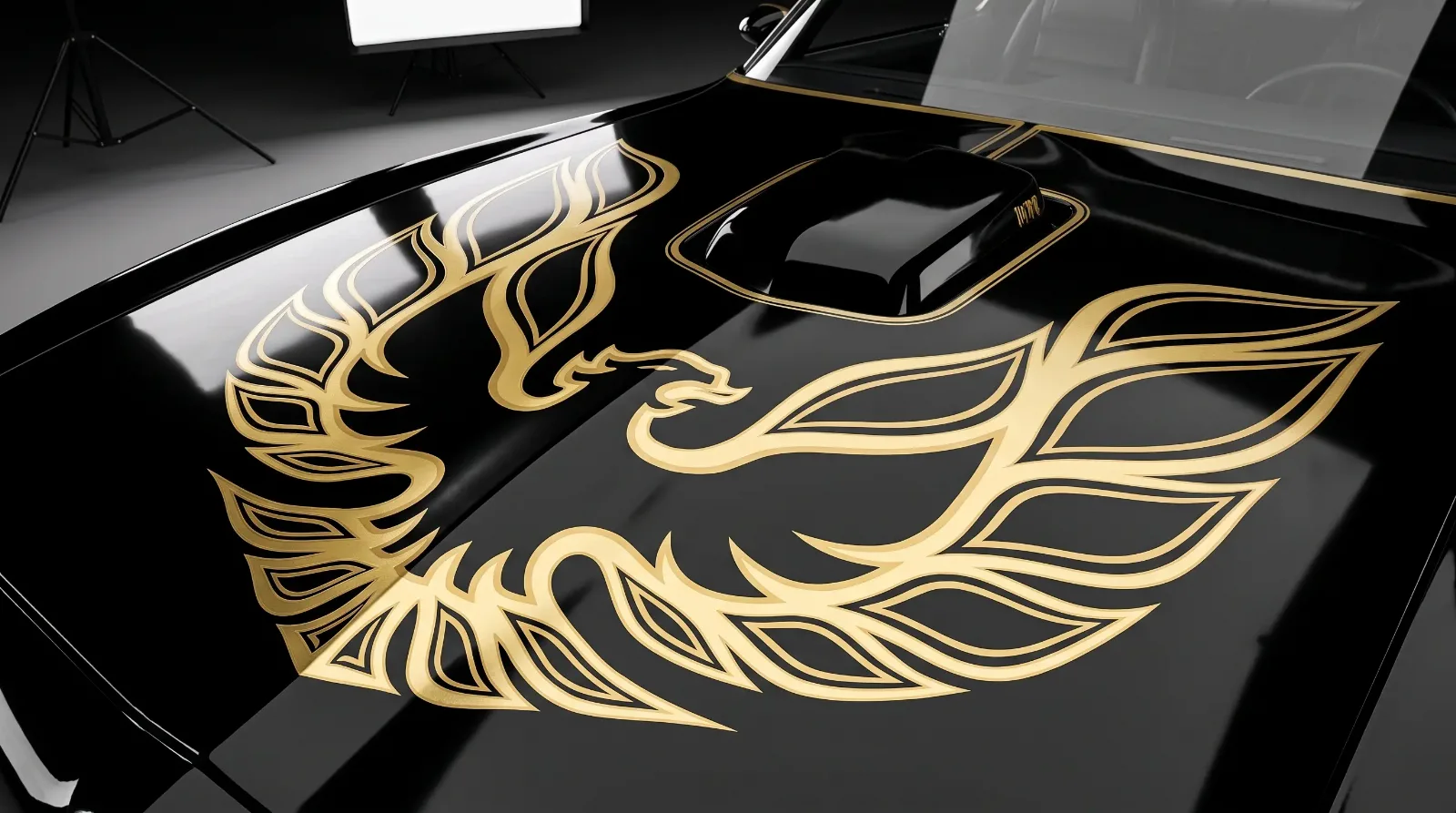 The Screaming Chicken Hood Decal