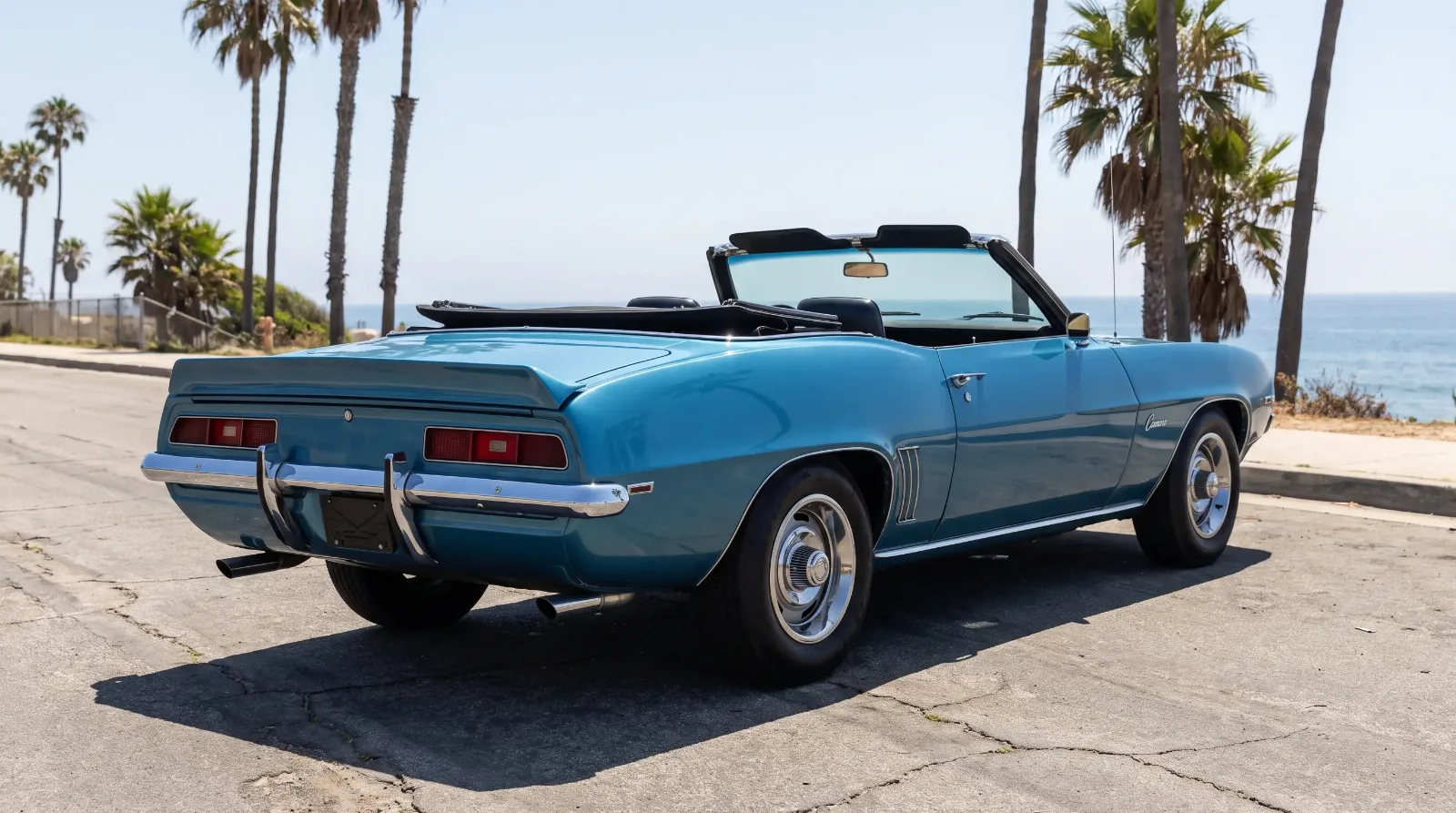 1969 Camaro convertible, top down