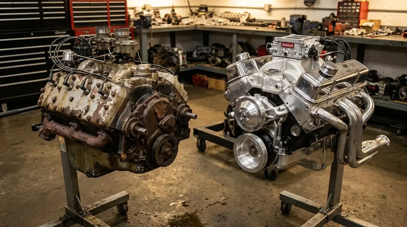 Flathead vs Small-Block in a Rat Rod