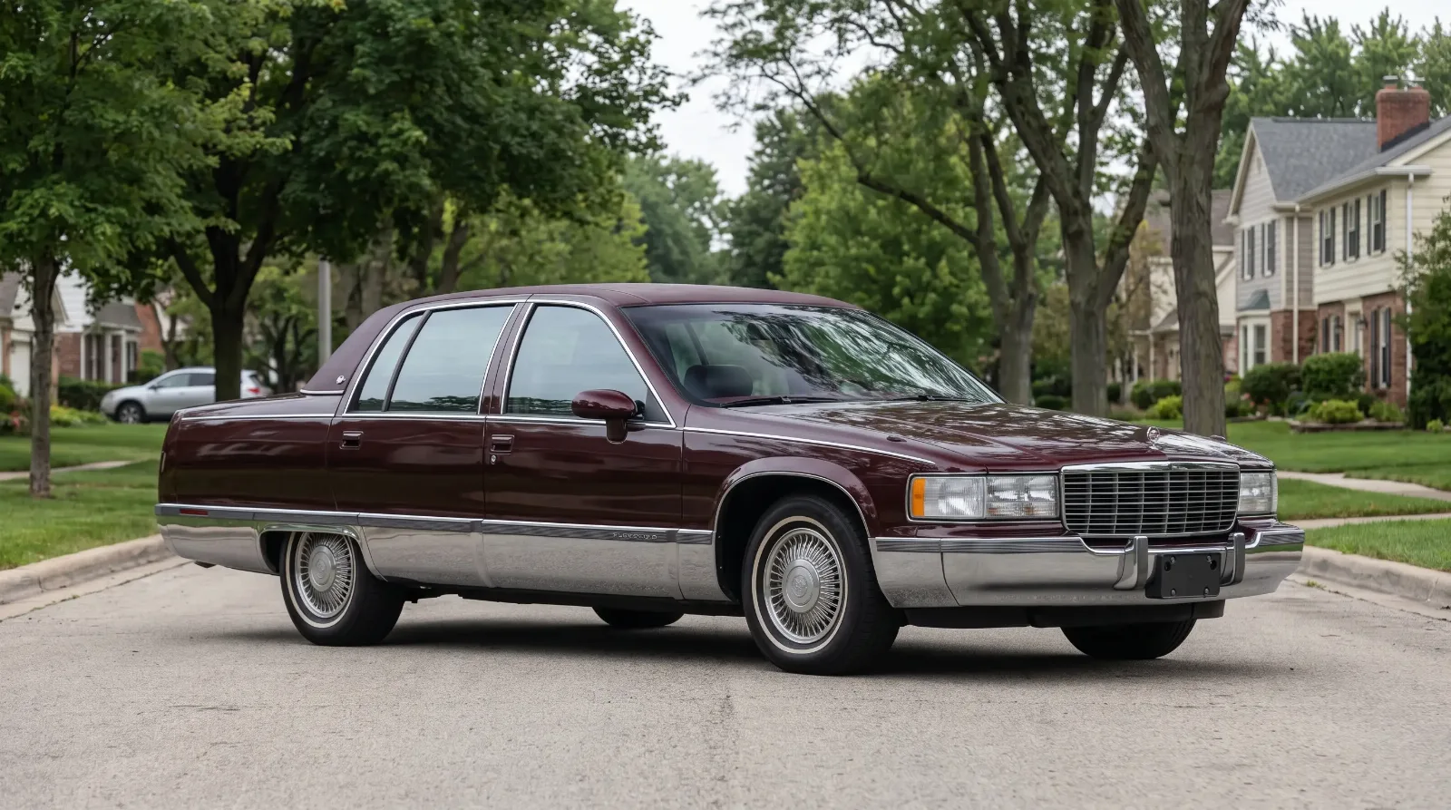 1996 Cadillac Fleetwood full-size body-on-frame sedan shown in three-quarter exterior view