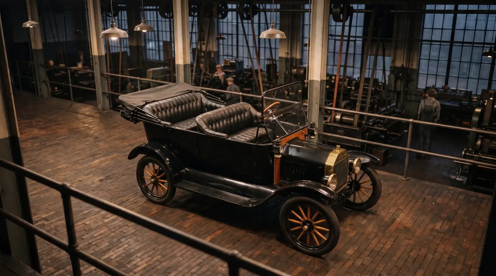 1914 Ford Model T Touring, at the end of the factory line