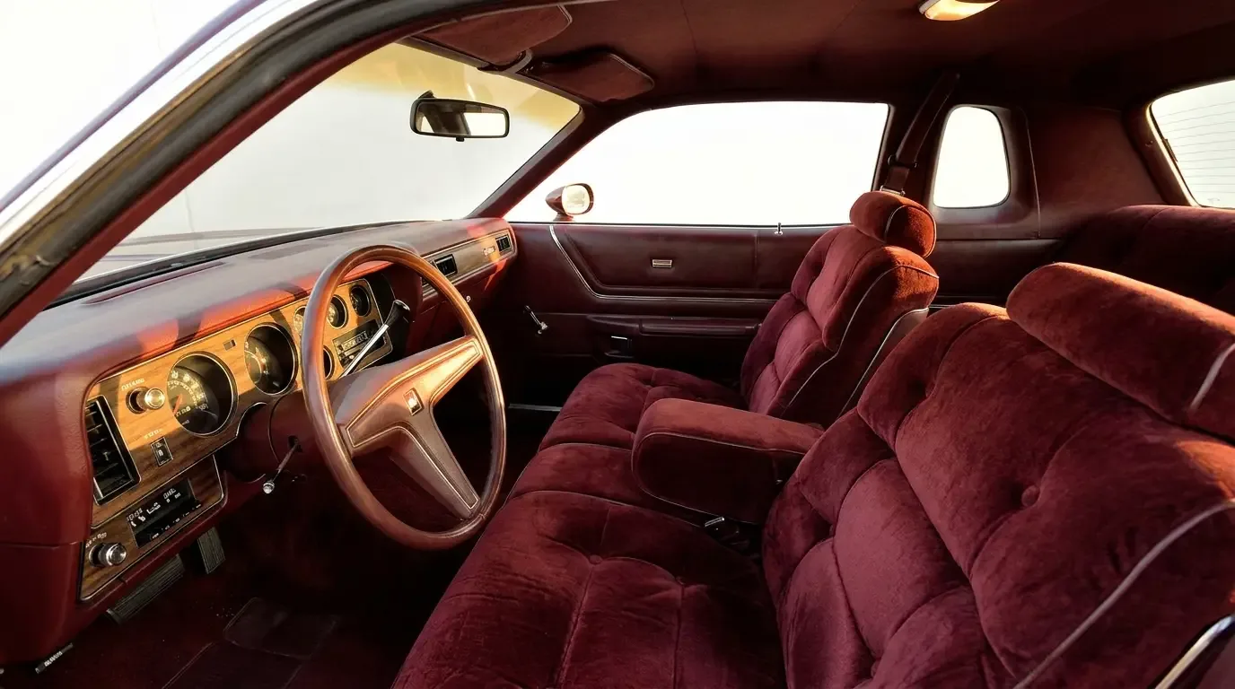 1976 Dodge Charger SE crushed velour interior and opera window