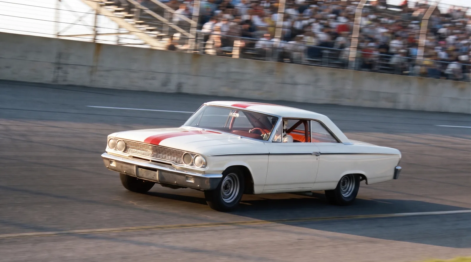 1963 Ford Galaxie 500 two-door fastback stock car, superspeedway